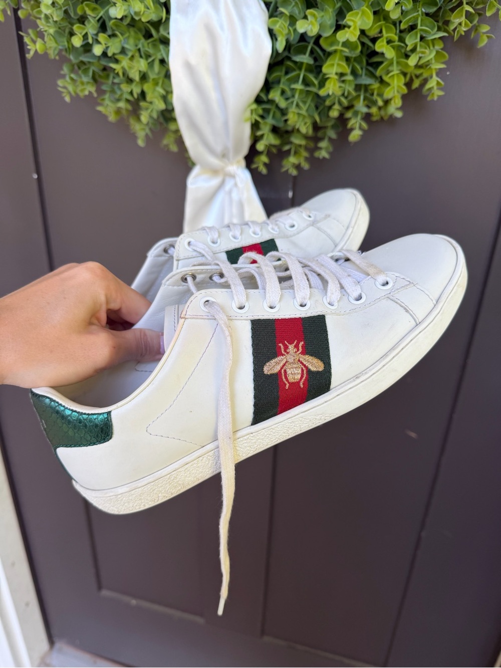 Gucci Off-White Leather Sneaker Interior